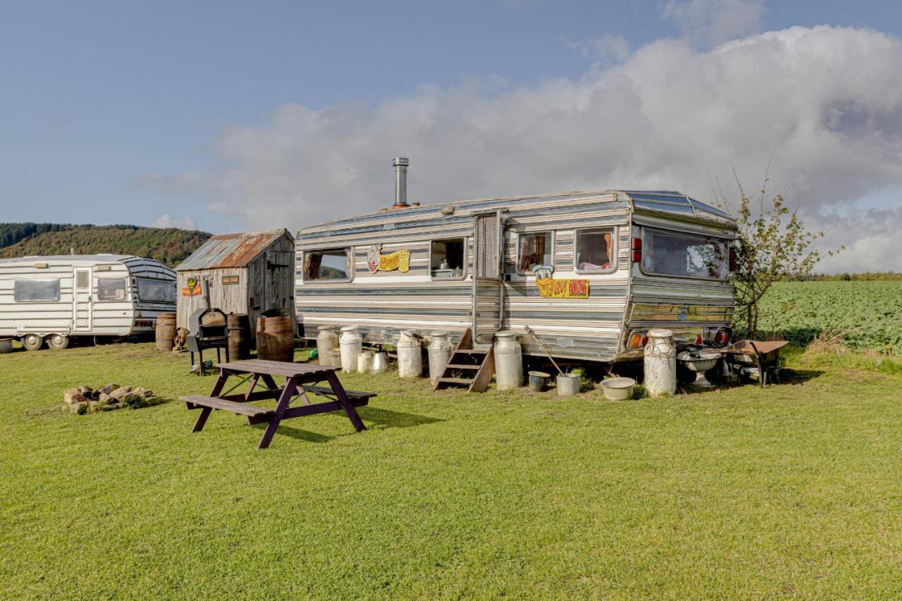 2 X Double Bed Glamping Wagon At Dalby Forest Scarborough Exterior foto